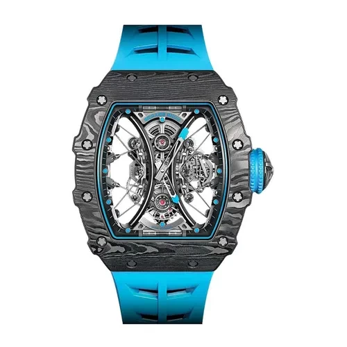Đồng Hồ Nam Richard Mille Manual Winding Tourbillon Pablo Mac Donough RM 53-01 Màu Xanh Blue